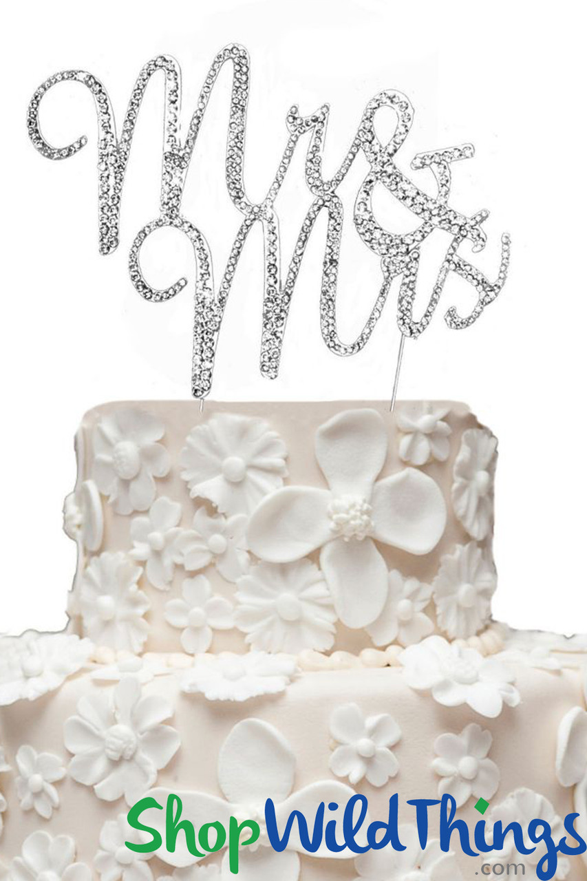 Real Rhinestone Cake Toppers|Wedding and Event Decor|ShopWildThings.com