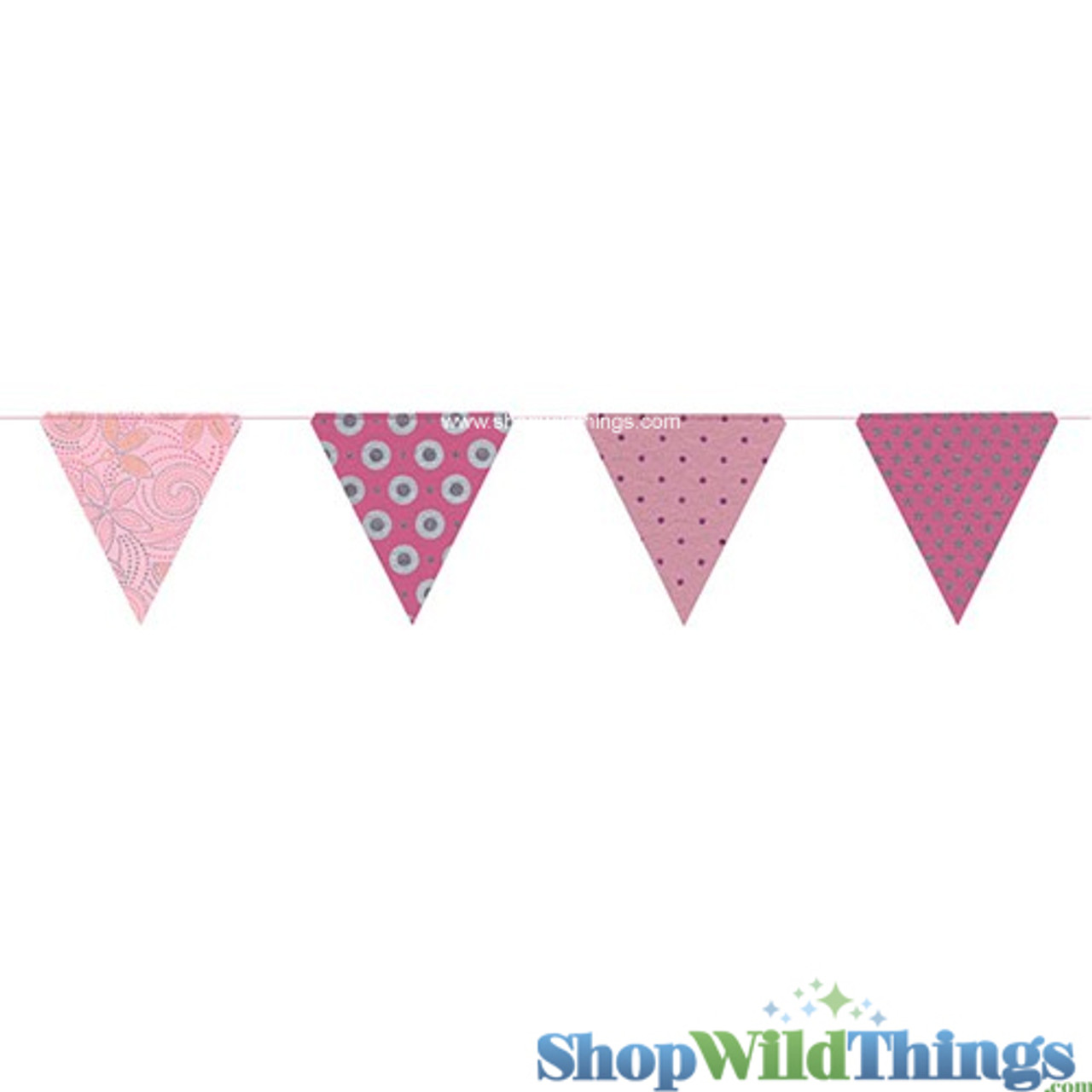 Pink Shimmer Streamer Garland