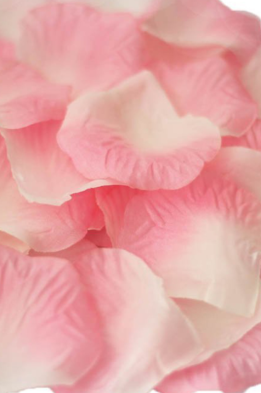 Silk Rose Petals - Solid or 2-Tone Colors