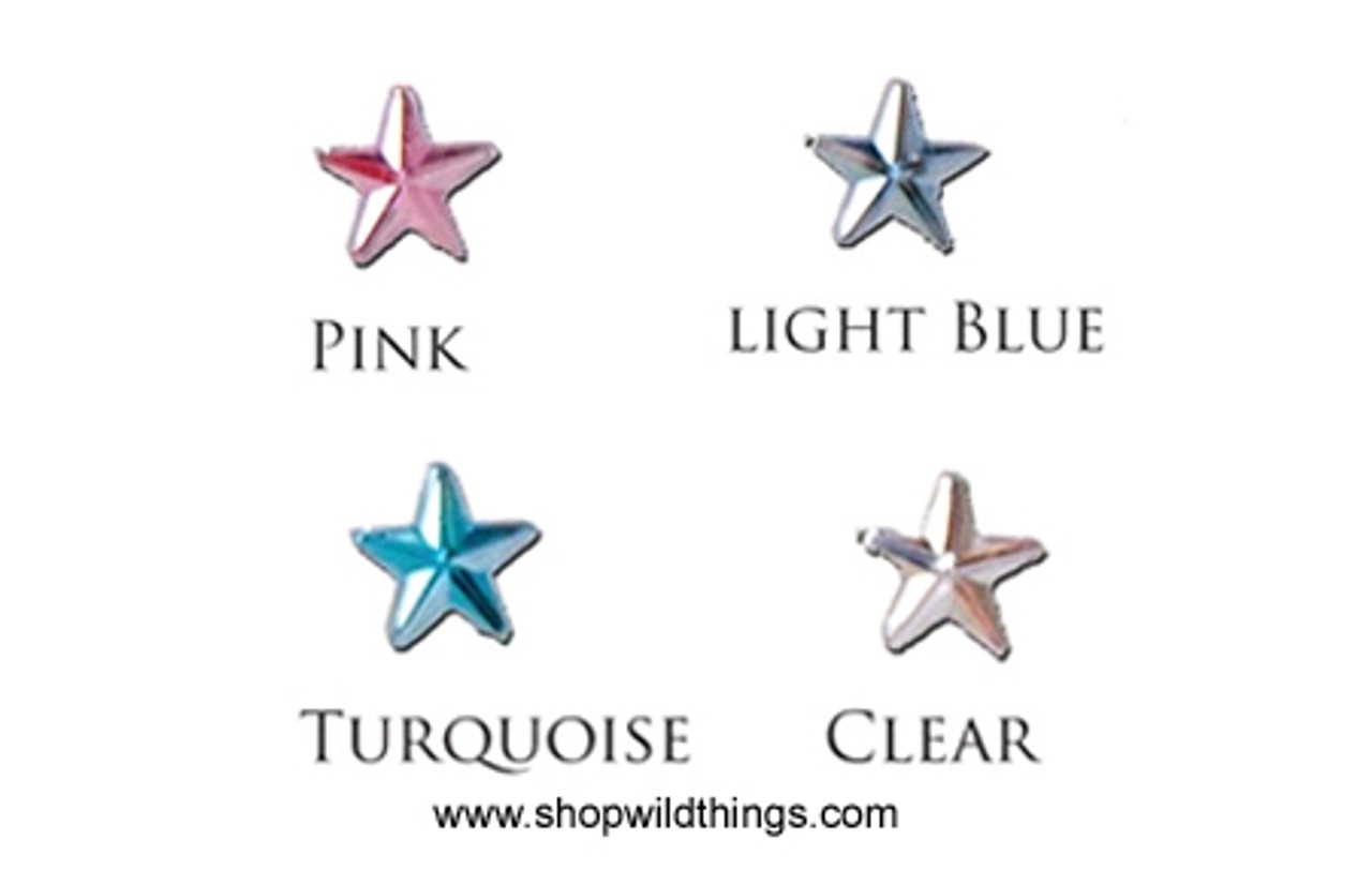 Dazzling Rhinestone Star Stickers, 4 Colors