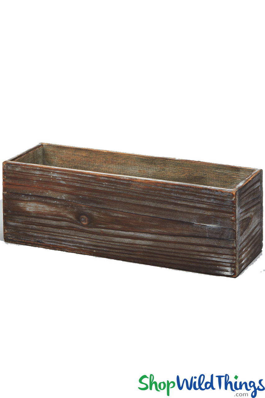 Wood Boxes For Centerpieces Rectangular Succulent Planter Plant Container  Box Organizer Vintage Rustic Planter Pot