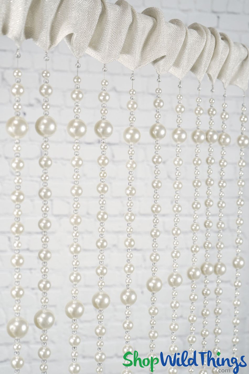 Faux Pearl Beads & Crystal Decoration