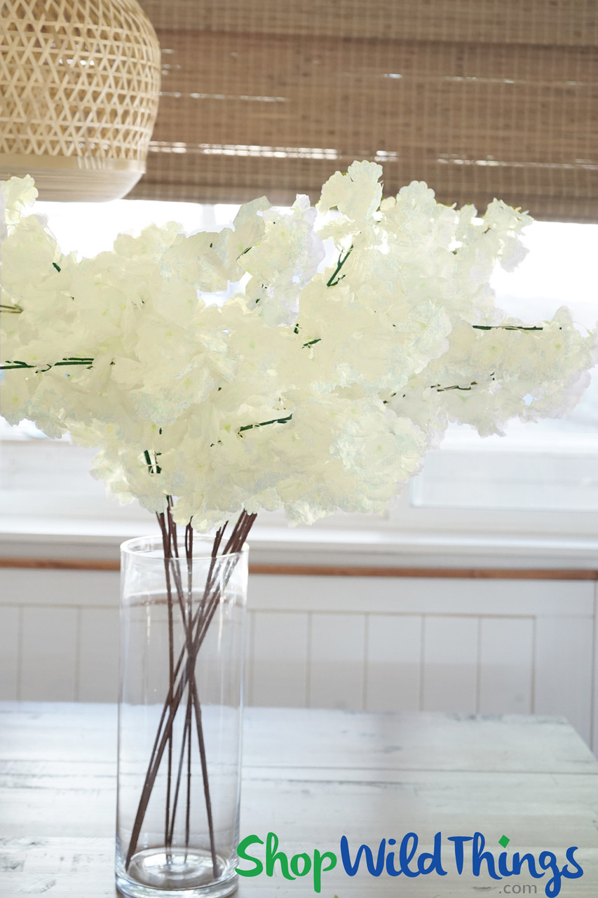 Artificial Silk Dogwood Blossom Branch - 34