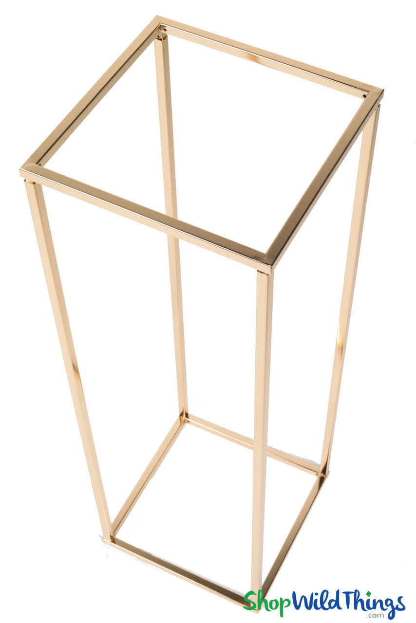 2 Tier Gold Metal Harlow Riser Stand