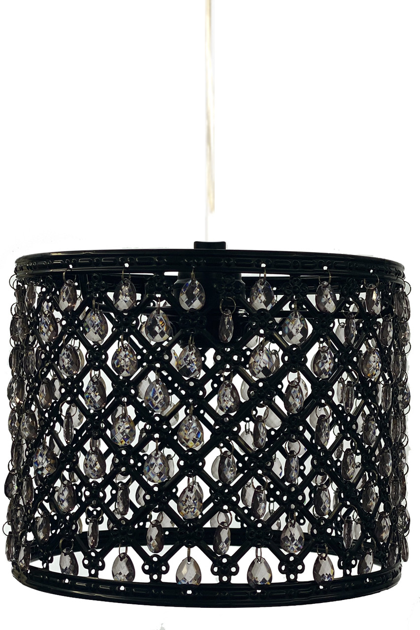 black beaded light shade