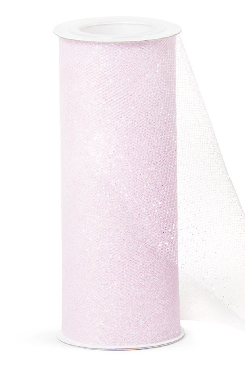Rainbow Glitter Tulle Rolls Decorative Tulle Fabric Roll 30 Feet Pink  Shimmer