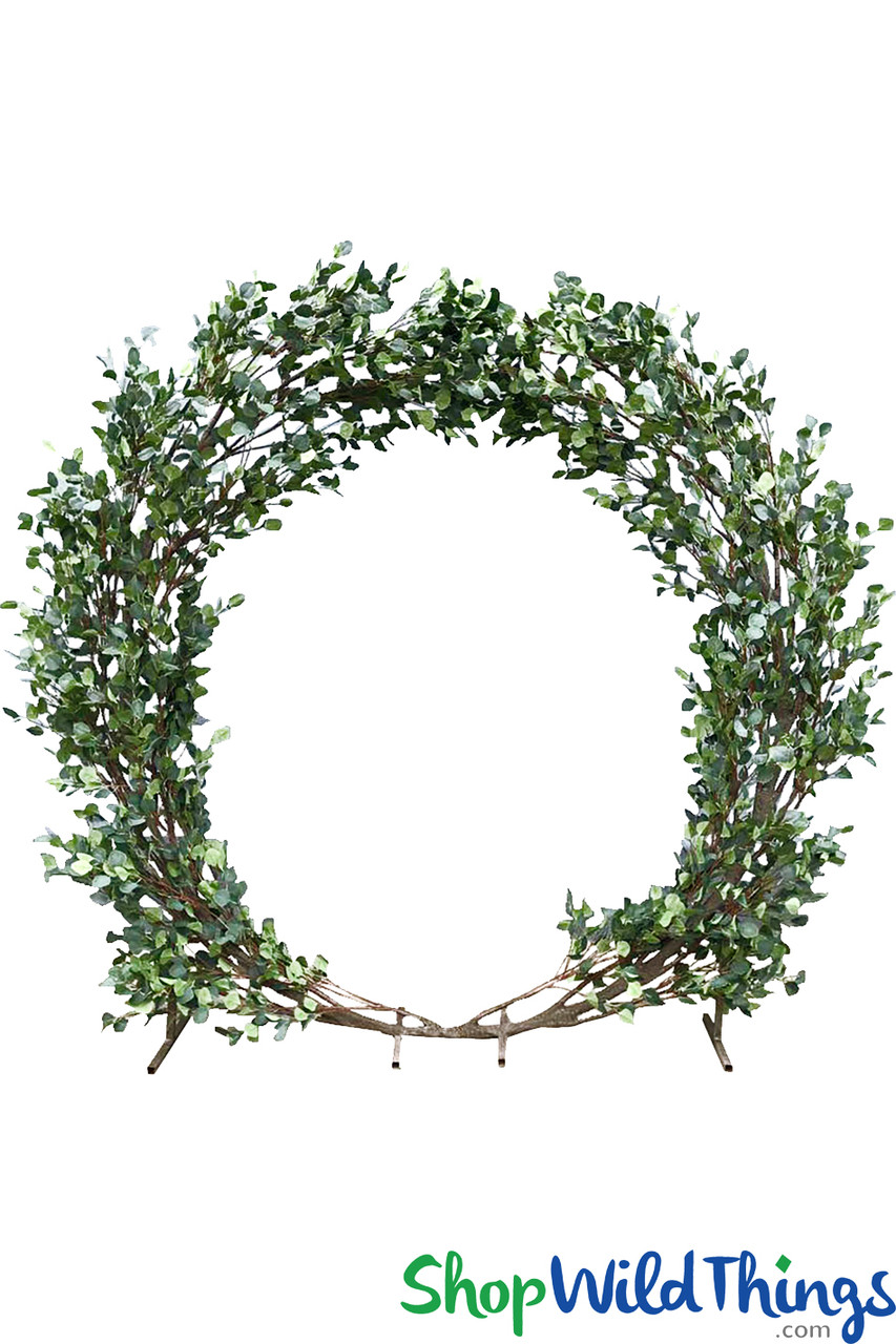 New Eucalyptus Tree Branch Round Leaves Artificial Money Leaf Retro Eucalyptus Plant Decoration Fake Flower Faux Foliage Aliexpress