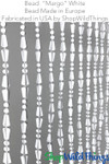 ShopWildThings made in USA custom beaded curtains - White