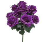 Artificial Wedding Bouquet | Silk Rose Bush Spray | Faux Purple Flowers | ShopWildThings.com Artificial Wedding Bouquet | Silk Rose Bush Spray | Faux Purple Flowers | ShopWildThings.com