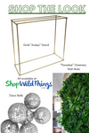 Get the glam jungle look with ShopWildThing's gold "Ansley" stand with an adjustable height of 5'-10', then layer on "Paradise" premium artificial greenery wall panels, and top off the look with disco balls in an assortment of sizes. Get the glam jungle look with ShopWildThing's gold "Ansley" stand with an adjustable height of 5'-10', then layer on "Paradise" premium artificial greenery wall panels, and top off the look with disco balls in an assortment of sizes.