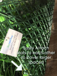 Back of Artificial Greenery Wall by ShopWildThings.com Back of Artificial Greenery Wall by ShopWildThings.com