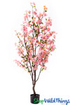 ShopWildThings.com Artificial Pink Cherry Blossom Trees, Realistic Silk ShopWildThings.com Artificial Pink Cherry Blossom Trees, Realistic Silk