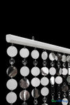 12 foot long metallic disc and crystal bead curtain panel 34 inches wide with 12 strands for wedding backdrop or event décor – ShopWildThings.com