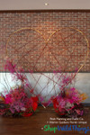 Metal Heart Backdrop Design Decor with Flowers Beautifully Designed ShopWildThings.com