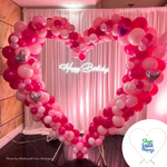 ShopWildThing’s 6’ Gold Heart Arch is a perfect base for all your balloon arch design needs, from Weddings to Birthday’s to Bridal Showers! Available in both 6’ and 8’ sizes at ShopWildThings.com