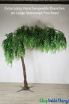 Weeping Willow Interchangeble Green Branches on Sideswept Base ShopWildThings.com Weeping Willow Interchangeble Green Branches on Sideswept Base ShopWildThings.com