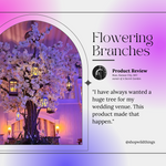 ShopWildThings Wedding Decoration Ideas with Artificial Flowering Trees ShopWildThings Wedding Decoration Ideas with Artificial Flowering Trees