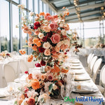 Tall Wedding Flower Arrangement with Peach, Blush, White and Dusty Rose Florals

Create beautiful, sculpted flower arrangements with Premium Silk Flowers from ShopWildThings.com – since 1989!