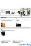 Tabletop Display for Promotions Black with Carrying Case ShopWildThings.com