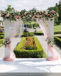 Create a Romantic Wedding Arch with Pink Flowers and Crystal Accents
Planning an outdoor wedding? Get inspired by this pink and white wedding arch, featuring artificial silk flowers, cascading greenery, and sparkling crystal accents- all available at ShopWildThings.com. Perfect for creating a dreamy ceremony backdrop!