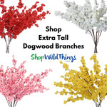 Shop Extra Tall Super Premium Dogwood Bendable Floral Sprays at ShopWildThings.com