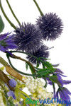 Purple Flowers Detail for Floral Garlands with Greenery and Eucalyptus ShopWildThings.com