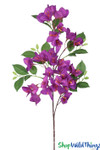 Purple Artificial Bougainvillea Spray, 30" Tall Bendable Flowering Branch Purple Artificial Bougainvillea Spray, 30" Tall Bendable Flowering Branch
