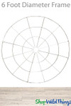 6 Foot Diameter Giant Custom Chandelier Frame, Silver Metal