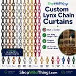 Custom Metal Chain Lynx Link Curtains Custom Color Match Colors ShopWildThings.com