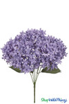 Artificial Fancy Star Hydrangea Purple Light Lavender ShopWildThings.com