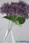 Purple Lavender Star Hydrangea Artificial Floral Sprays ShopWildThings.com