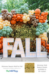 Bring backdrops to life with ShopWildThings shimmering sequin wall panels in many brilliant colors. Bring backdrops to life with ShopWildThings shimmering sequin wall panels in many brilliant colors.