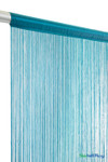 String Curtain Teal Blue 39" x 110" ; Polyester | ShopWildThings