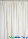 Ivory Sheer Panel Flame Resistant, 10' Tall by 10' Wide, Top & Bottom Rod Pockets, ShopWildThings.com Ivory Sheer Panel Flame Resistant, 10' Tall by 10' Wide, Top & Bottom Rod Pockets, ShopWildThings.com