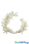 Half Moon Dogwood Blossom Artificial Florals Arch 2 in 1 - ShopWildThings Professional Event Displays