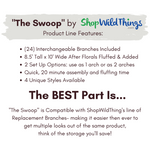 Product Features for "The Swoop" by ShopWildThings