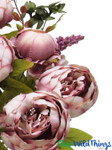 Deluxe Peony & Hydrangea Flower Bouquet, 19" Tall x 12" Wide Mauve Spray With 13 Stems Deluxe Peony & Hydrangea Flower Bouquet, 19" Tall x 12" Wide Mauve Spray With 13 Stems