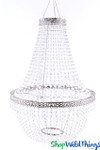 Real Crystal Lifesize Huge Giant Beaded Event Chandelier Decorations for Events, Weddings, Venues ShopWildThingscom Real Crystal Lifesize Huge Giant Beaded Event Chandelier Decorations for Events, Weddings, Venues ShopWildThingscom