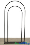 Black Double Archway Floral and Balloon Stand Backdrop Metal ShopWildThings.com Black Double Archway Floral and Balloon Stand Backdrop Metal ShopWildThings.com