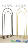 Gold or Black Metal Double Archway Backdrop ShopWildThings Event and wedding decoration stands Gold or Black Metal Double Archway Backdrop ShopWildThings Event and wedding decoration stands