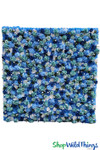 Multiple Hues of Blue on this ready to hang Flower Wall Panel ShopWildThings.com Multiple Hues of Blue on this ready to hang Flower Wall Panel ShopWildThings.com