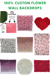Custom Flower Wall Backdrops by ShopWildThings.com Custom Flower Wall Backdrops by ShopWildThings.com