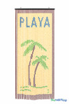 Playa Beach Palm Tree Wood Door Beads Curtain ShopWildThings