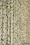 Tiny Leaves handmade silk strands on a string curtain ShopWildThings doorway curtain