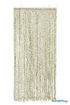 Green Leaves Curtain, Natural Color String with Green Leaves ShopWildThings.com