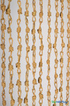 Handcrafted Jute Rope Curtain with 18 knotted natural jute strands and light wood headrail, 35.5" wide x 78" long – ShopWildThings.com