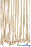 White Cream Ivory Rope Curtain perfect for Dip Dye Project Art! ShopWildThings.com White Cream Ivory Rope Curtain perfect for Dip Dye Project Art! ShopWildThings.com