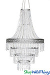 Event Chandeliers Diamonds Iridesent Beaded Hanging Decorations for Venues