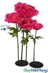 Oversized XL Fuchsia Peony Flowers Come in Several Sizes and Colors ShopWildThings