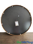 Back Side of Gold Greenery Wall Panel in Metal Circle Frame